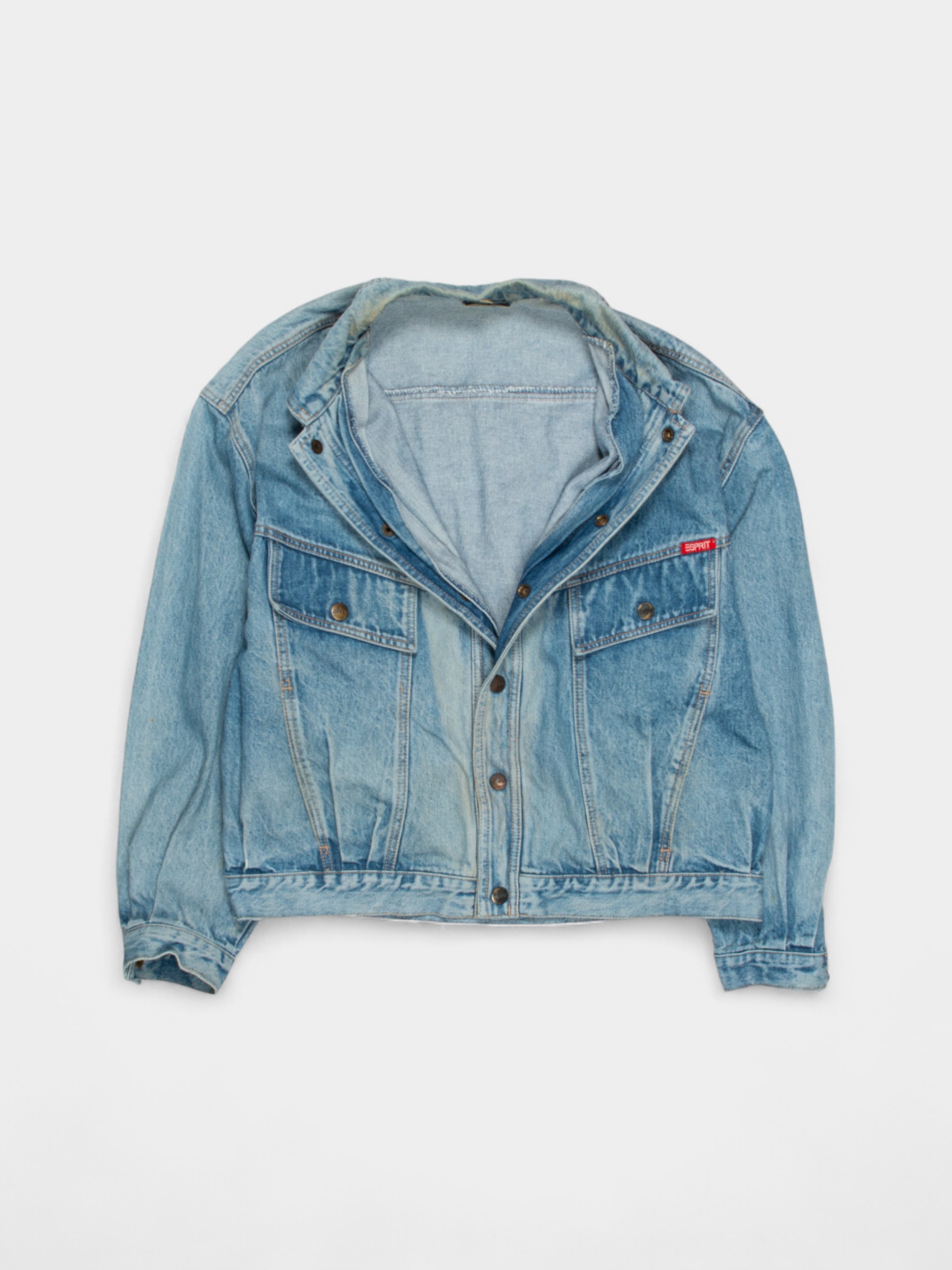 90s Esprit Vintage Trucker Denim Jacket L - The Thrift