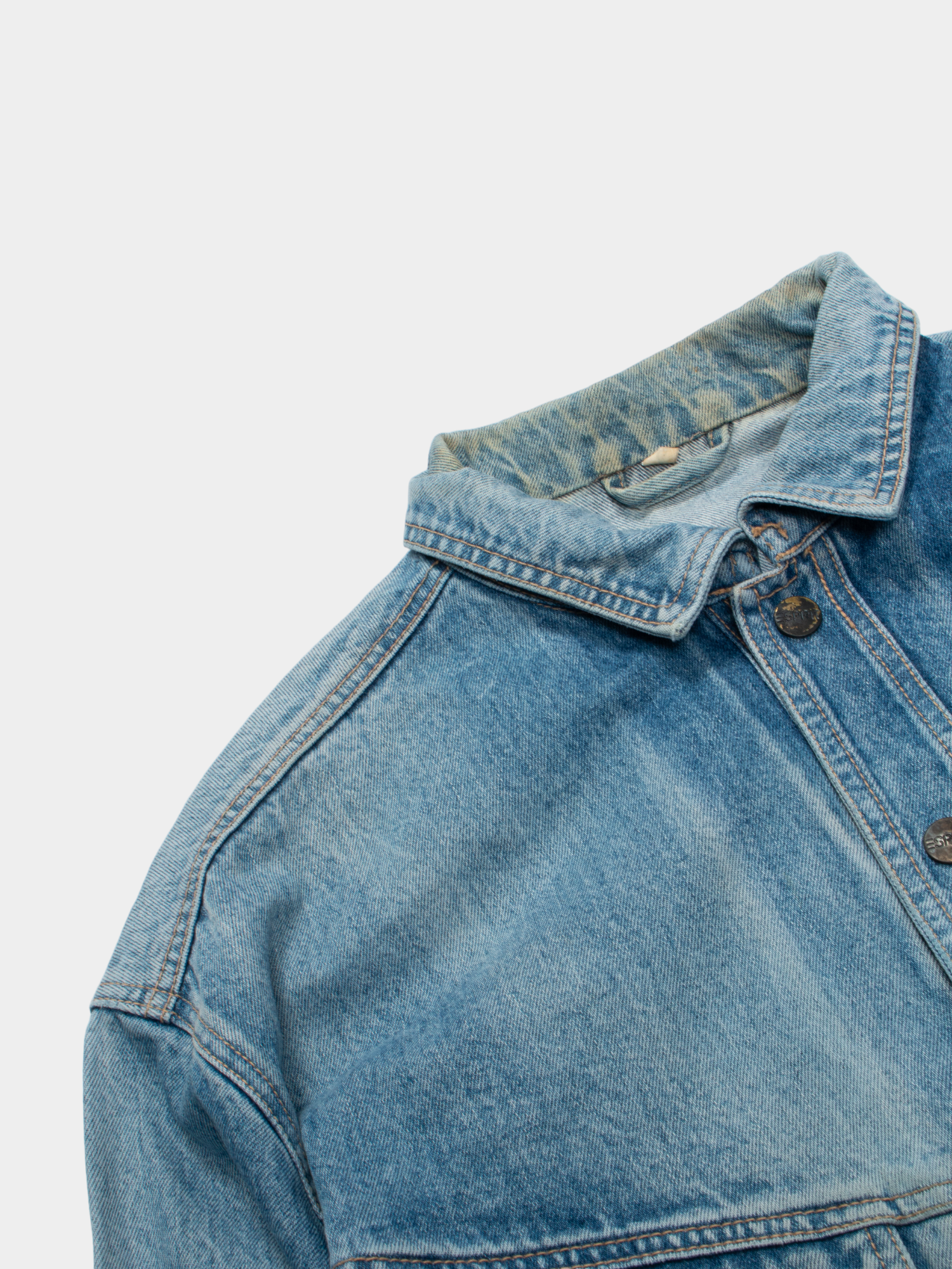 90s Esprit Vintage Trucker Denim Jacket L - The Thrift