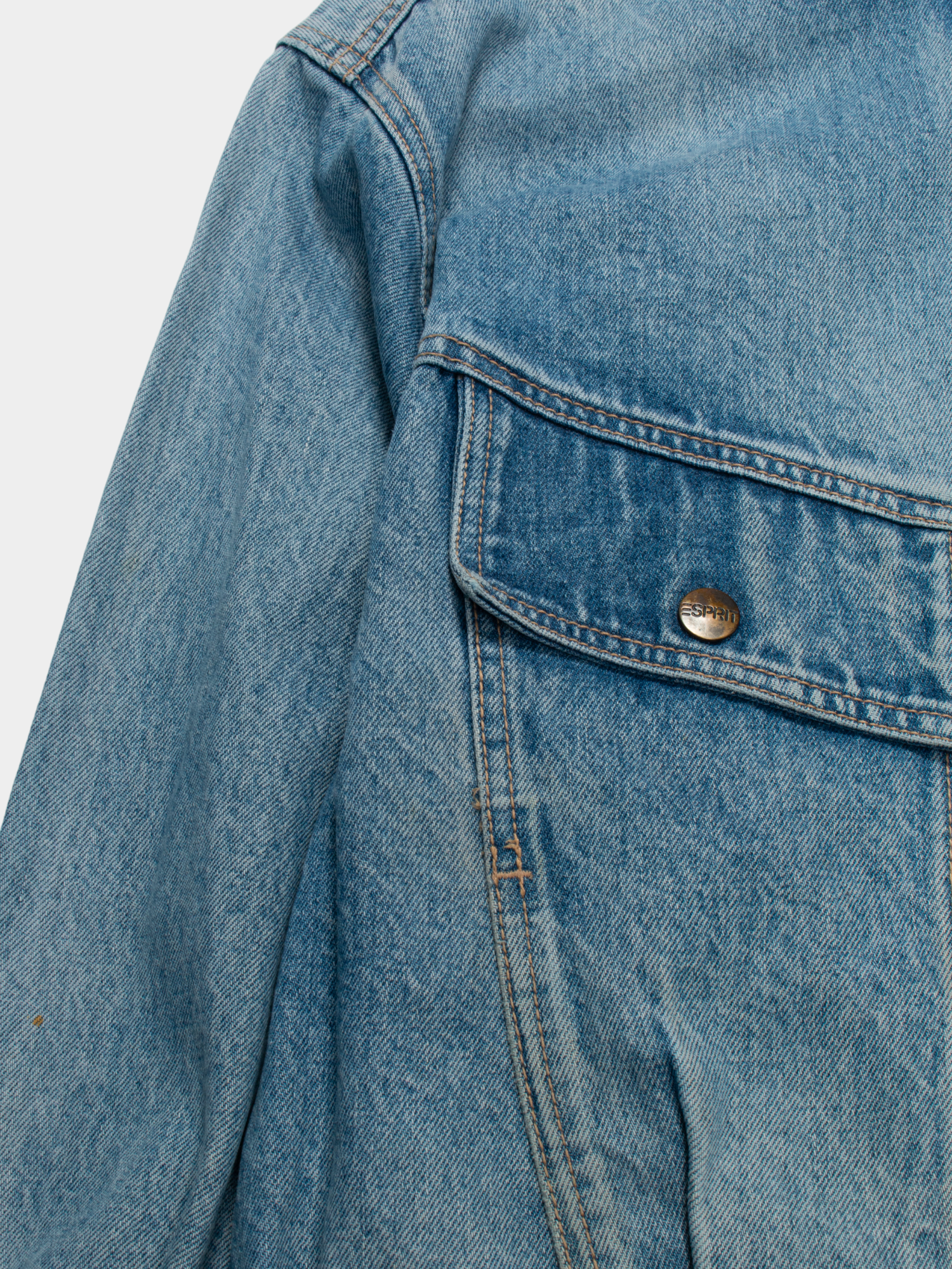 90s Esprit Vintage Trucker Denim Jacket L - The Thrift