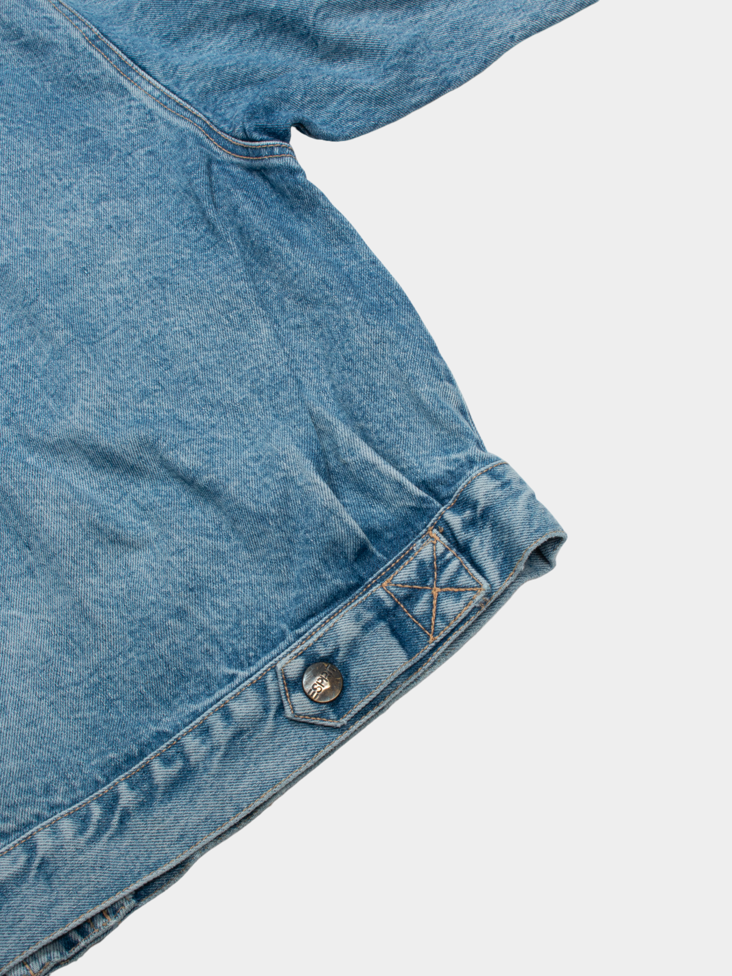 90s Esprit Vintage Trucker Denim Jacket L - The Thrift