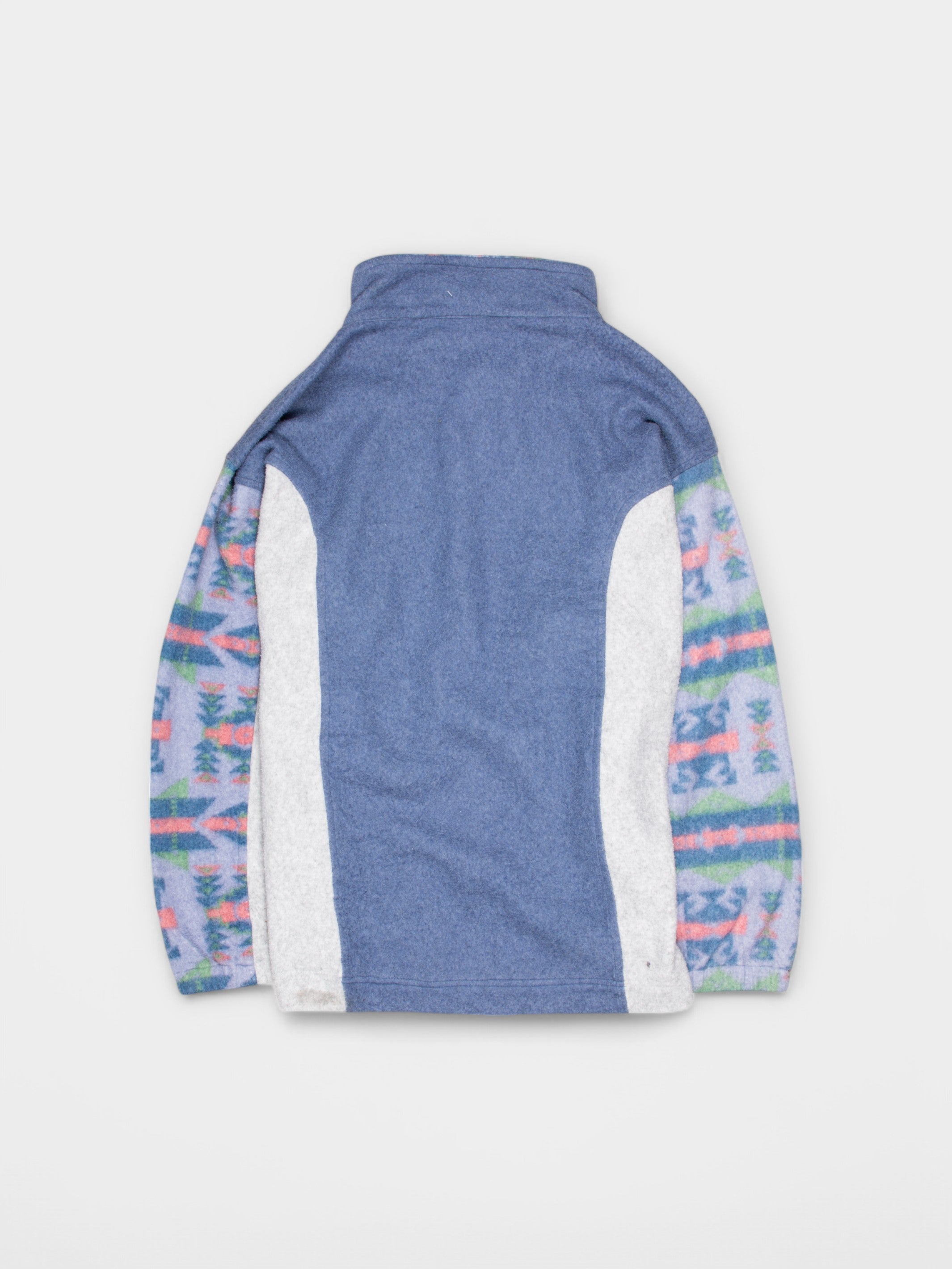 80s Vintage Abstract Fleece Jacket L - The Thrift