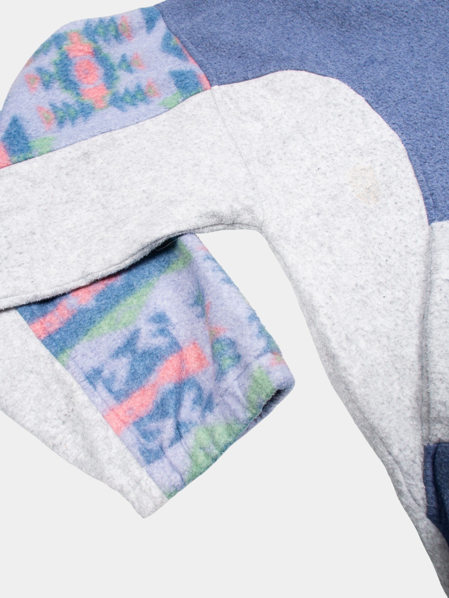 80s Vintage Abstract Fleece Jacket L - The Thrift
