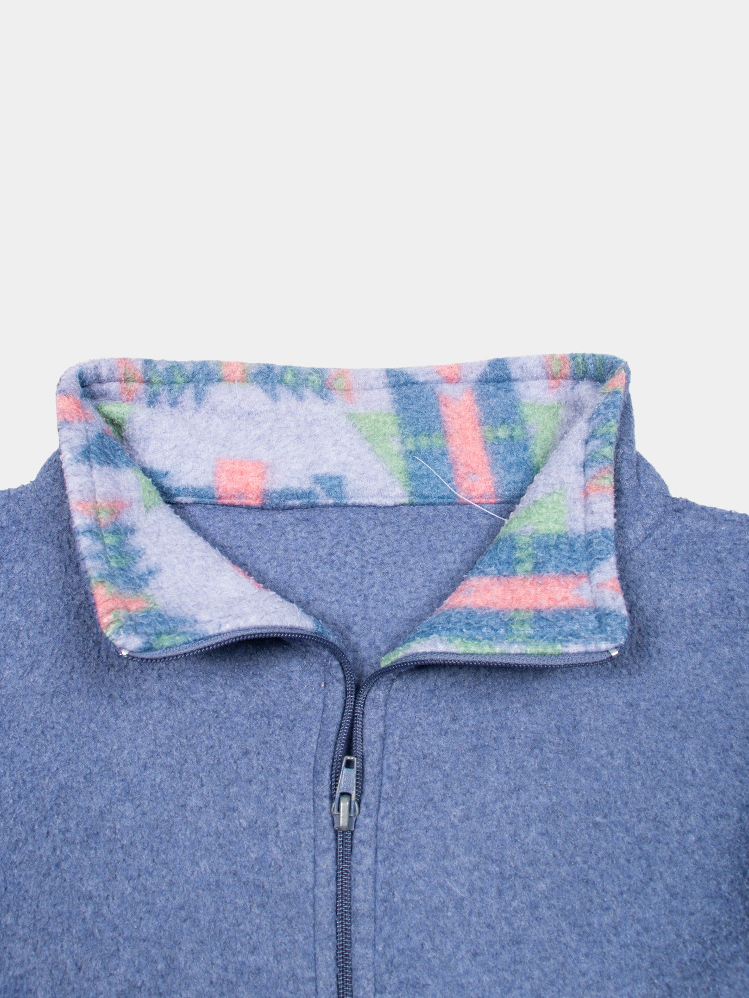 80s Vintage Abstract Fleece Jacket L - The Thrift