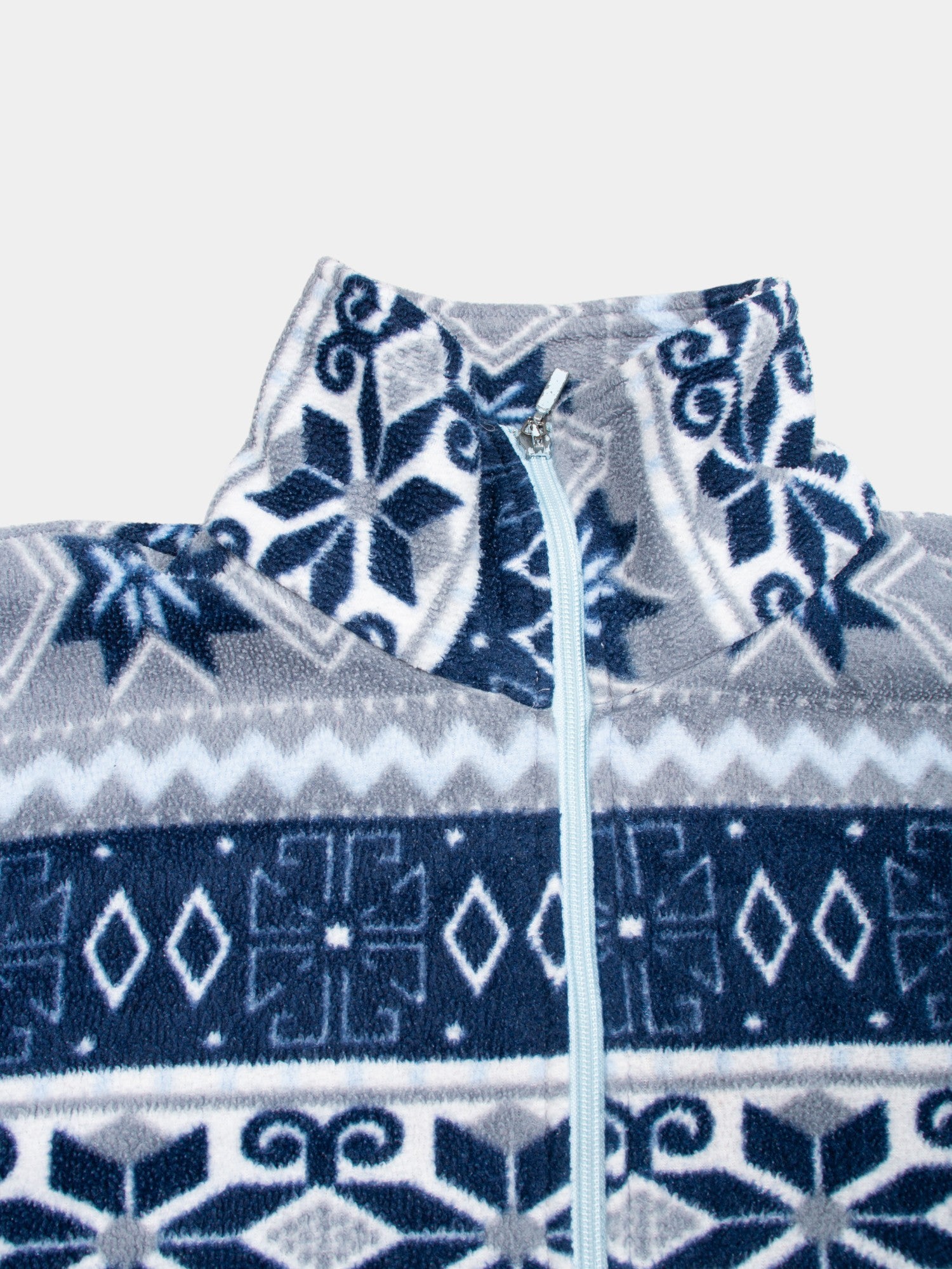 80s Vintage Abstract Fleece Jacket L - The Thrift
