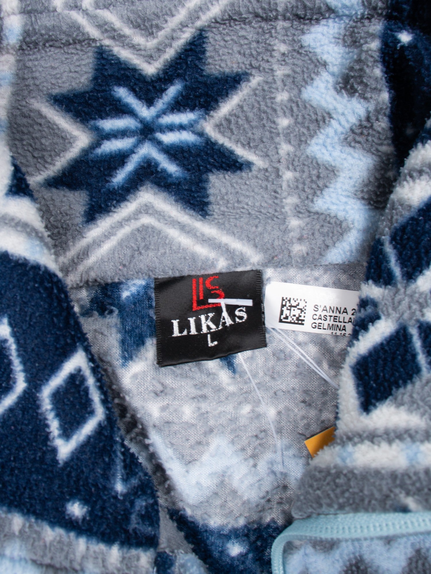 80s Vintage Abstract Fleece Jacket L - The Thrift