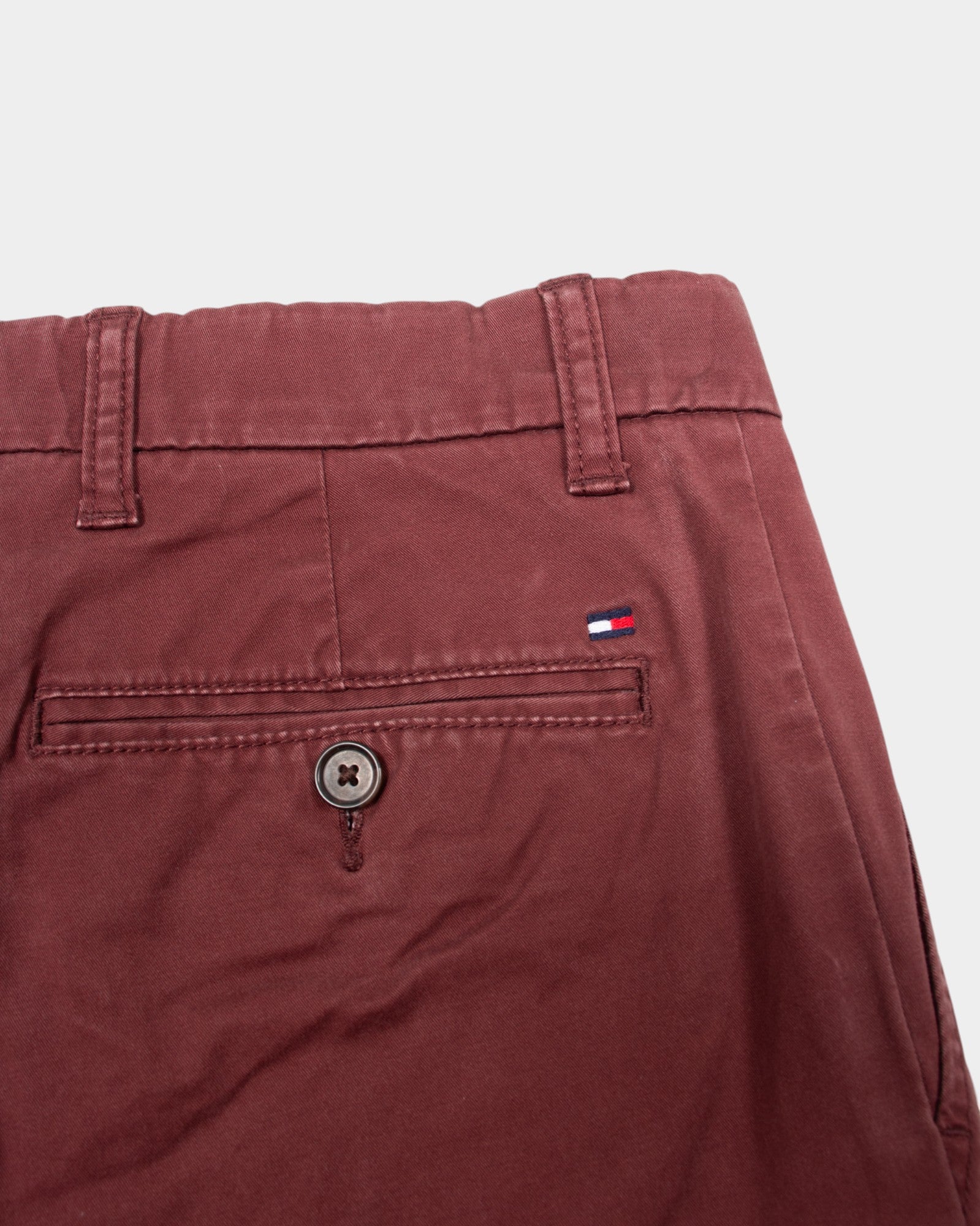 Modern Tommy Hilfiger Red Cotton Chinos - The Thrift