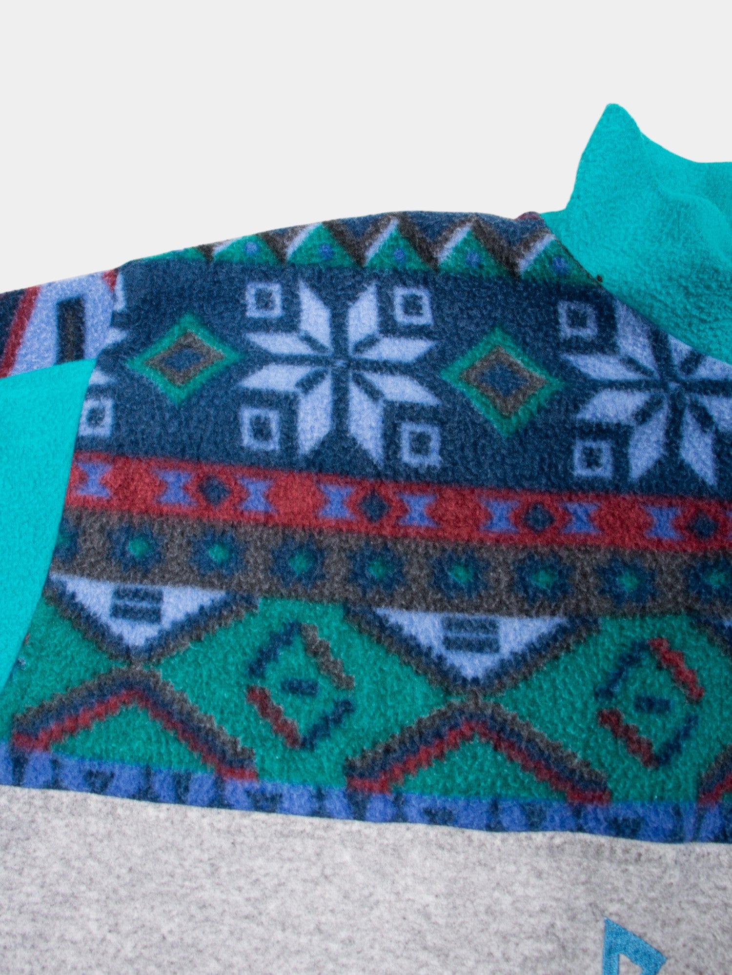 80s Vintage Abstract Fleece Jacket M - The Thrift