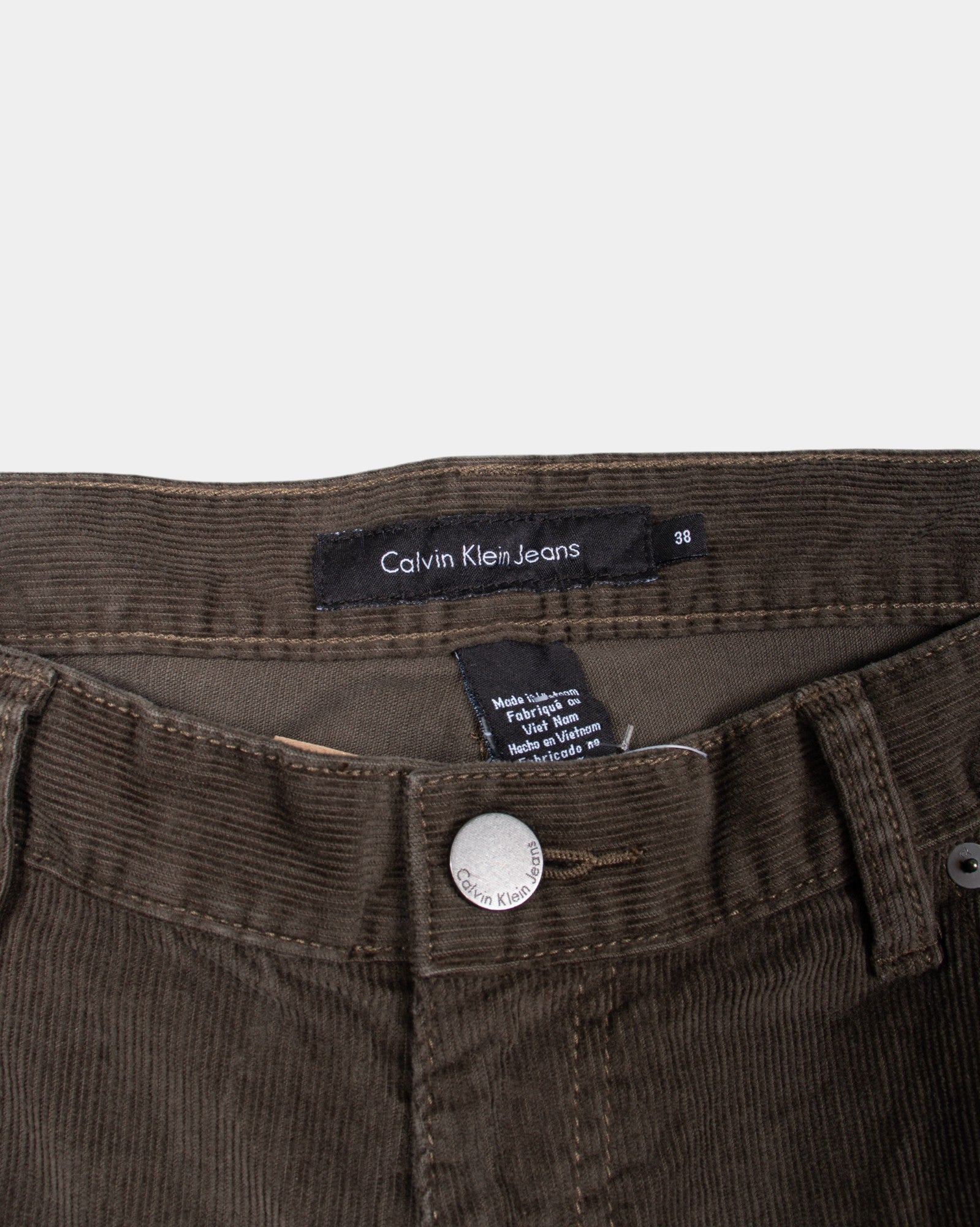 90s Calvin Klein Corduroy Trousers 38" - The Thrift