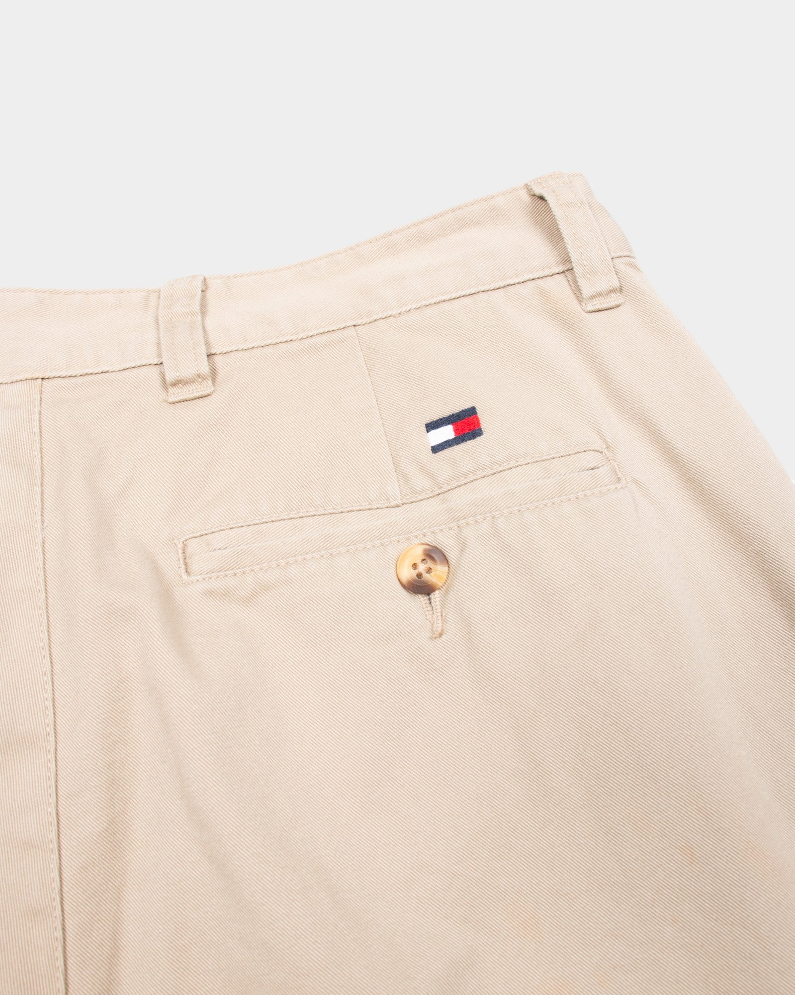 90s Tommy Hilfiger Beige Cotton Chinos - The Thrift