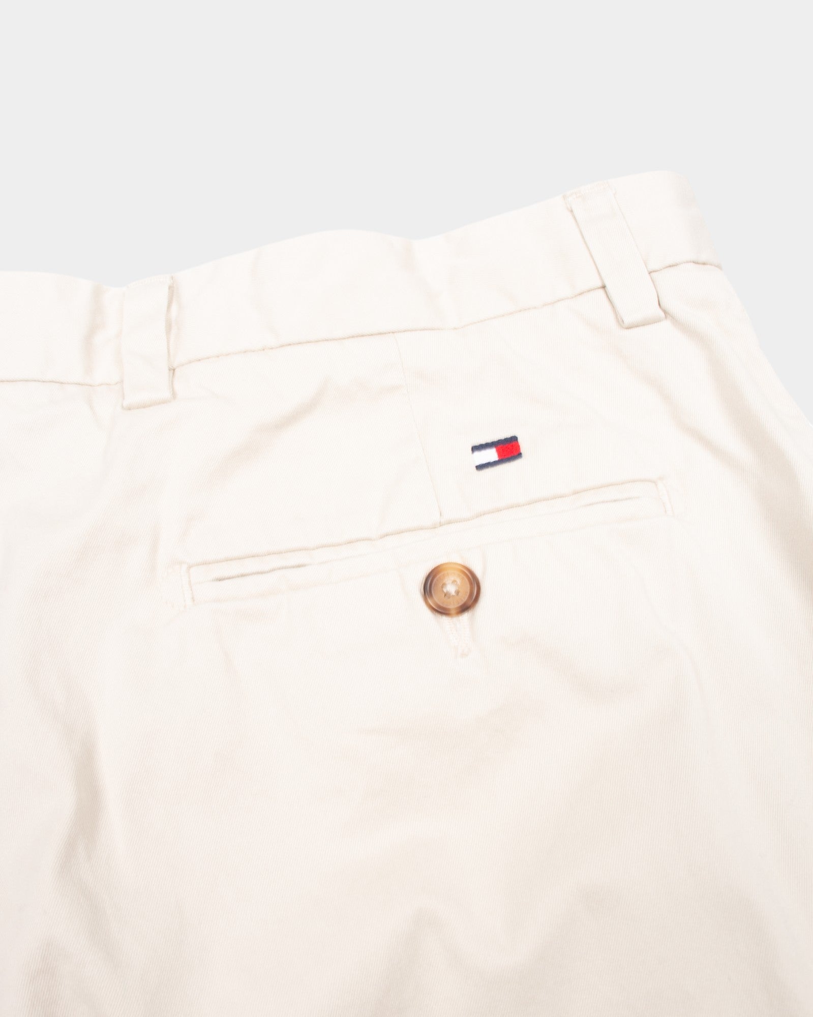 Modern Tommy Hilfiger Beige Cotton Chinos - The Thrift