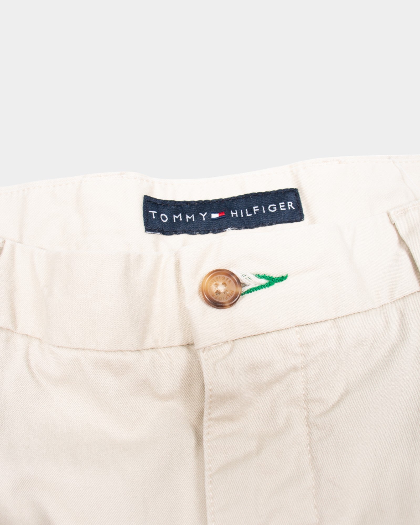Modern Tommy Hilfiger Beige Cotton Chinos - The Thrift