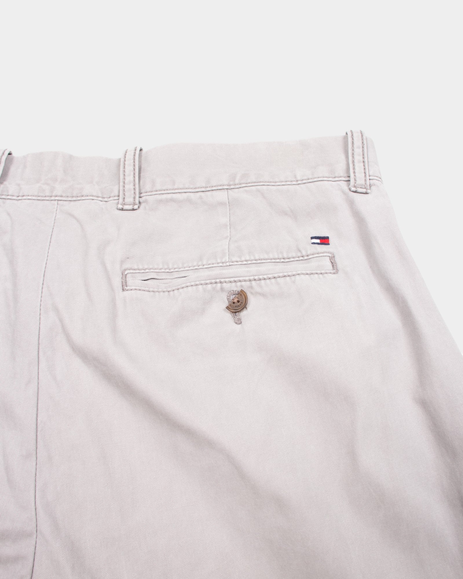 Modern Tommy Hilfiger Grey Cotton Chinos - The Thrift