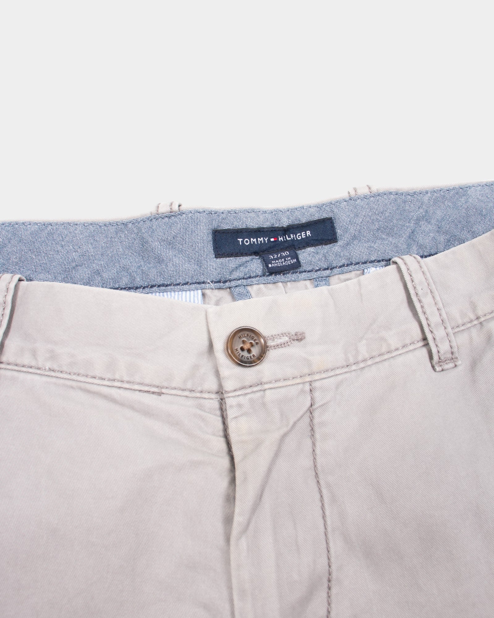 Modern Tommy Hilfiger Grey Cotton Chinos - The Thrift