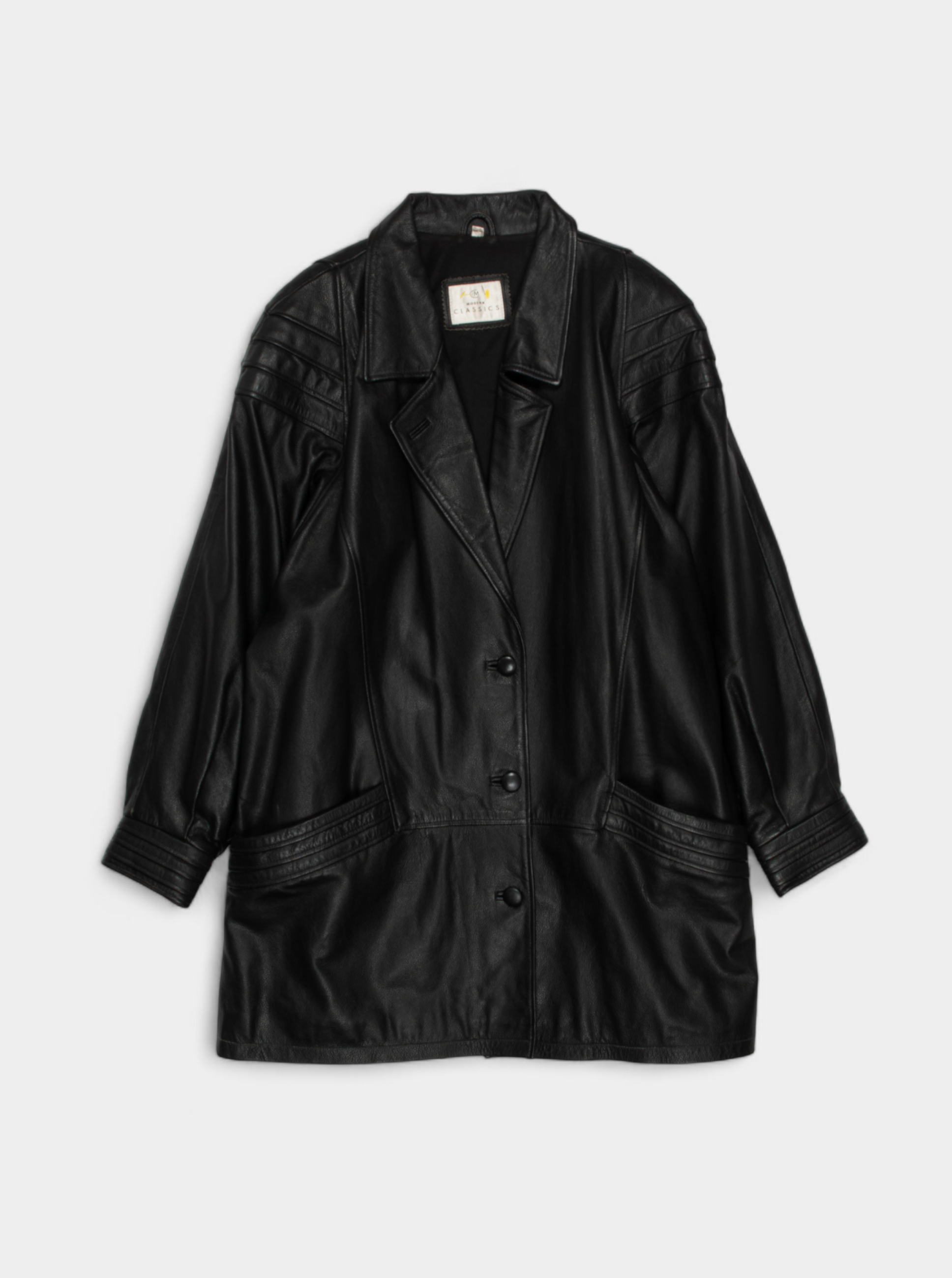 Vintage Leather Blazer Jacket 18 - The Thrift