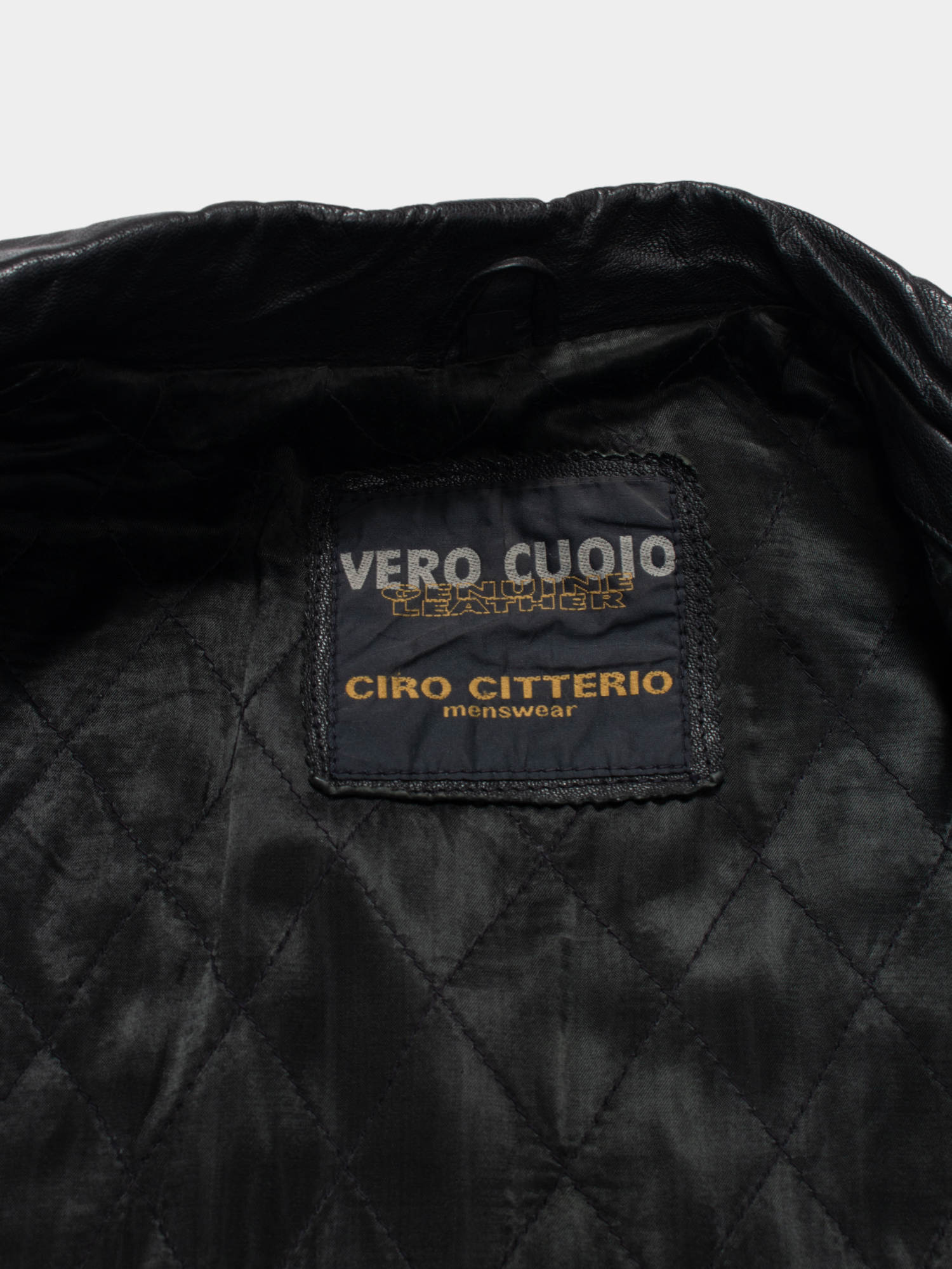 90s Ciro Citterio Leather Trench Coat Jacket L - The Thrift