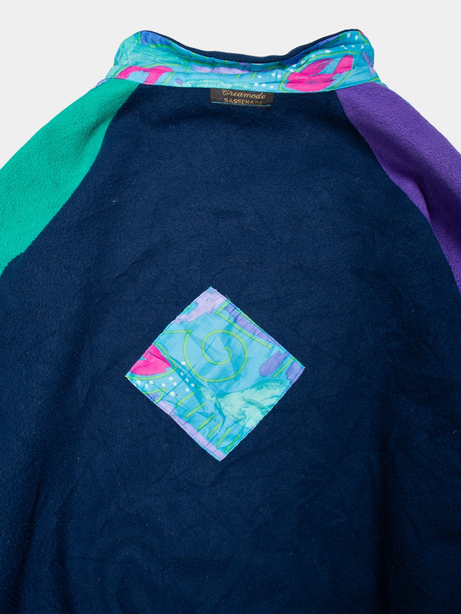 80s Abstract Fleece Jacket S - The Thrift