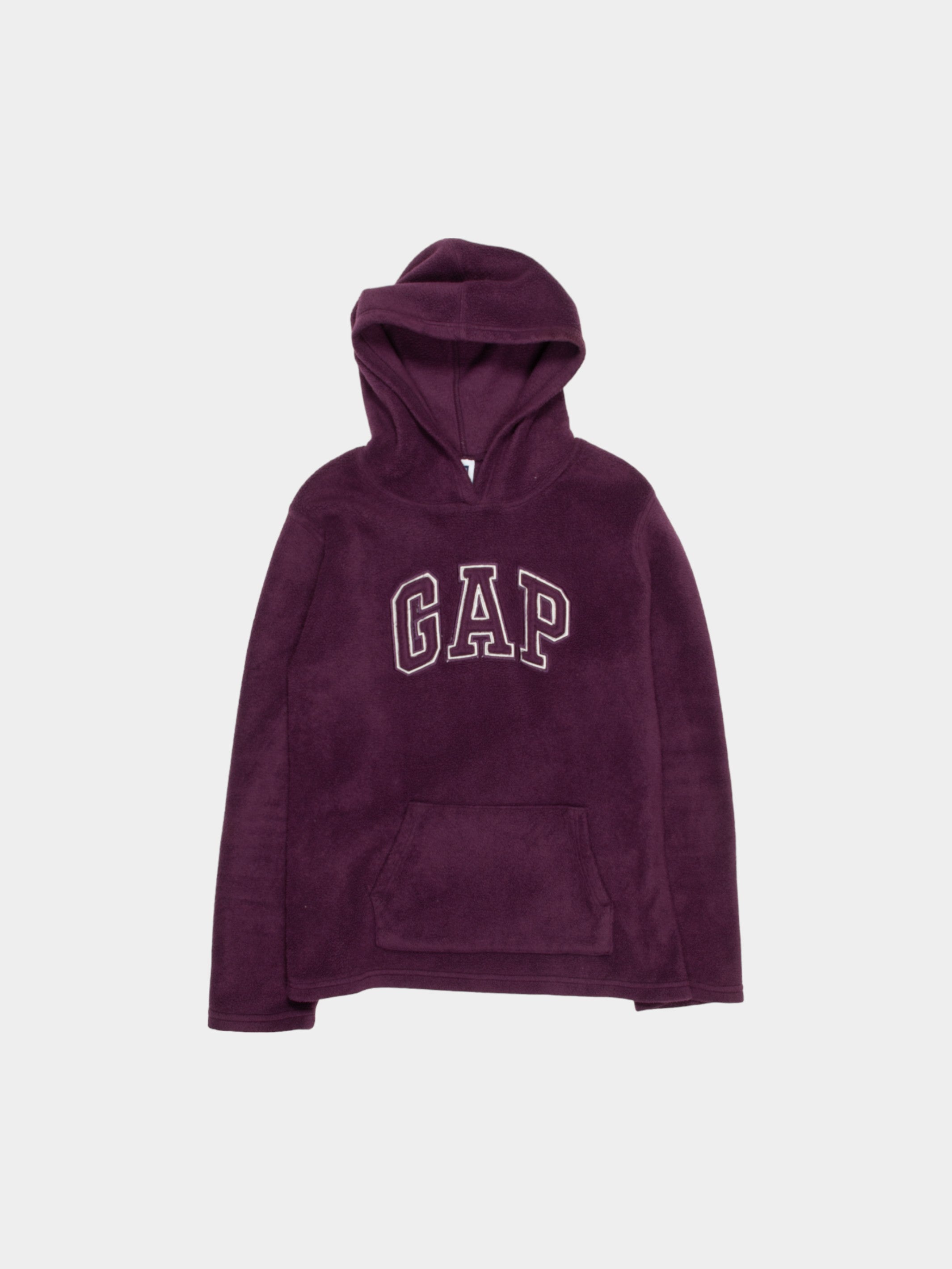 Modern GAP Purple Fleece Logo Hoodie L - The Thrift