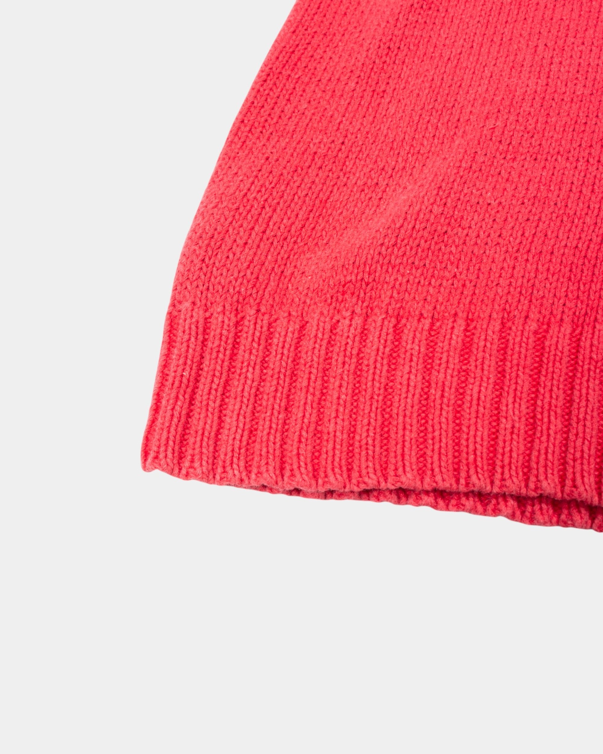 90s Polo Ralph Lauren Red Linen Sweater L - The Thrift