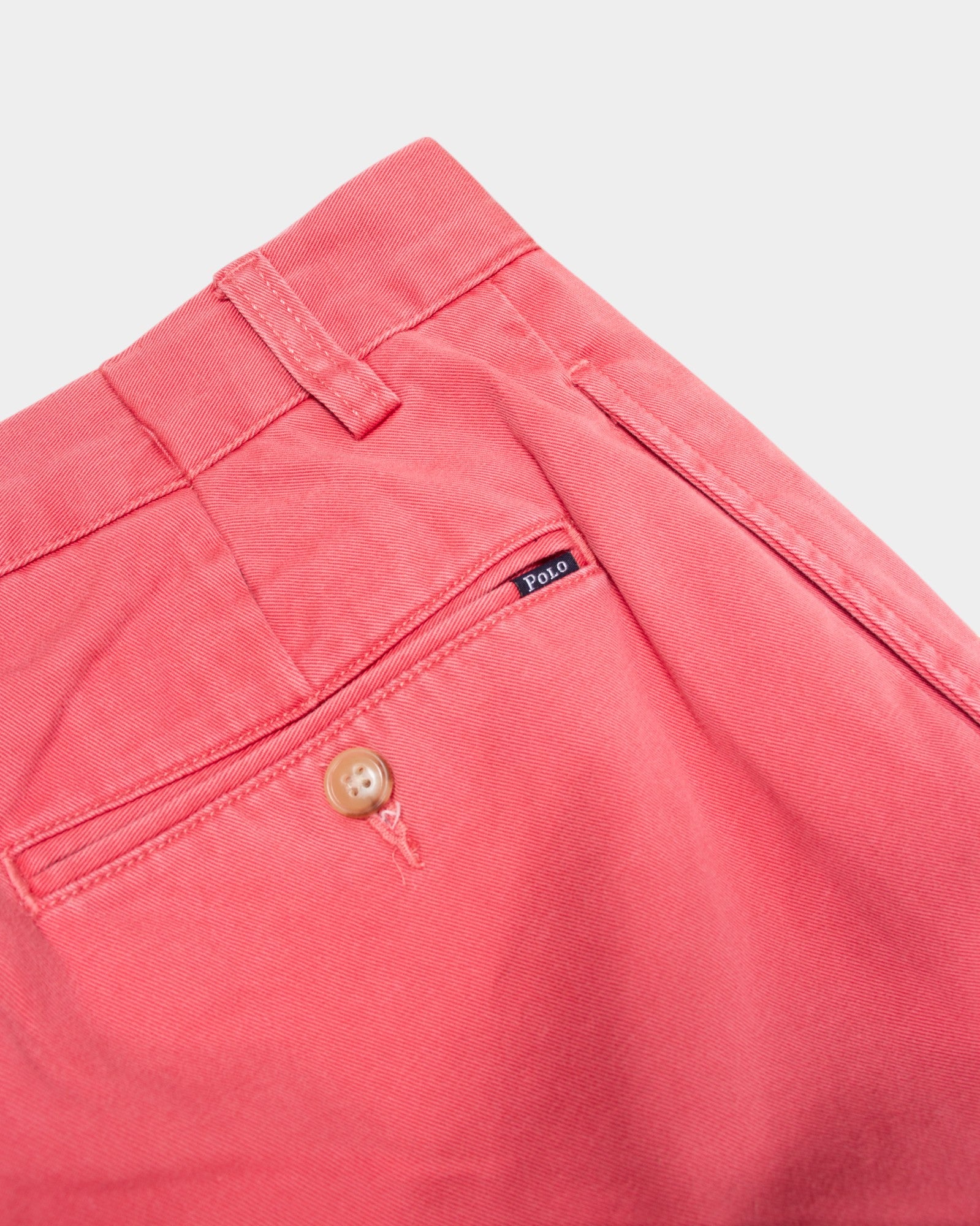 90s Ralph Lauren Red Cotton Chinos - The Thrift