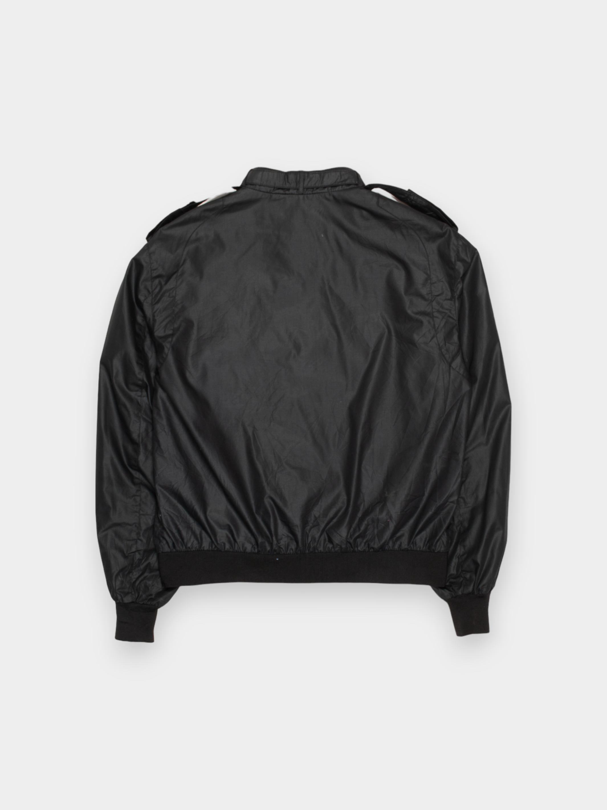 80s Members Only Black Bomber Jacket M - The Thrift