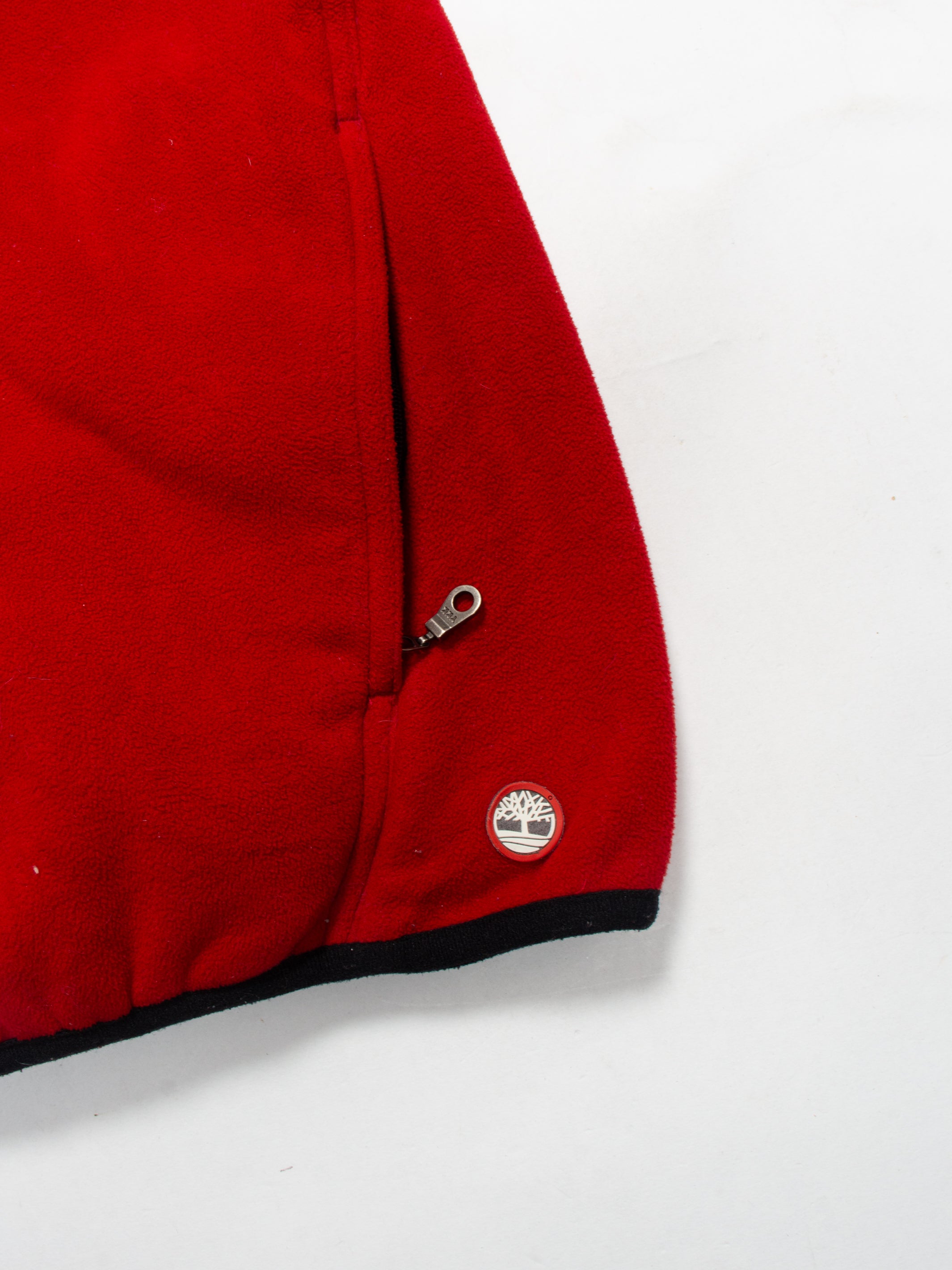00s Timberland Red Fleece Jacket S - The Thrift
