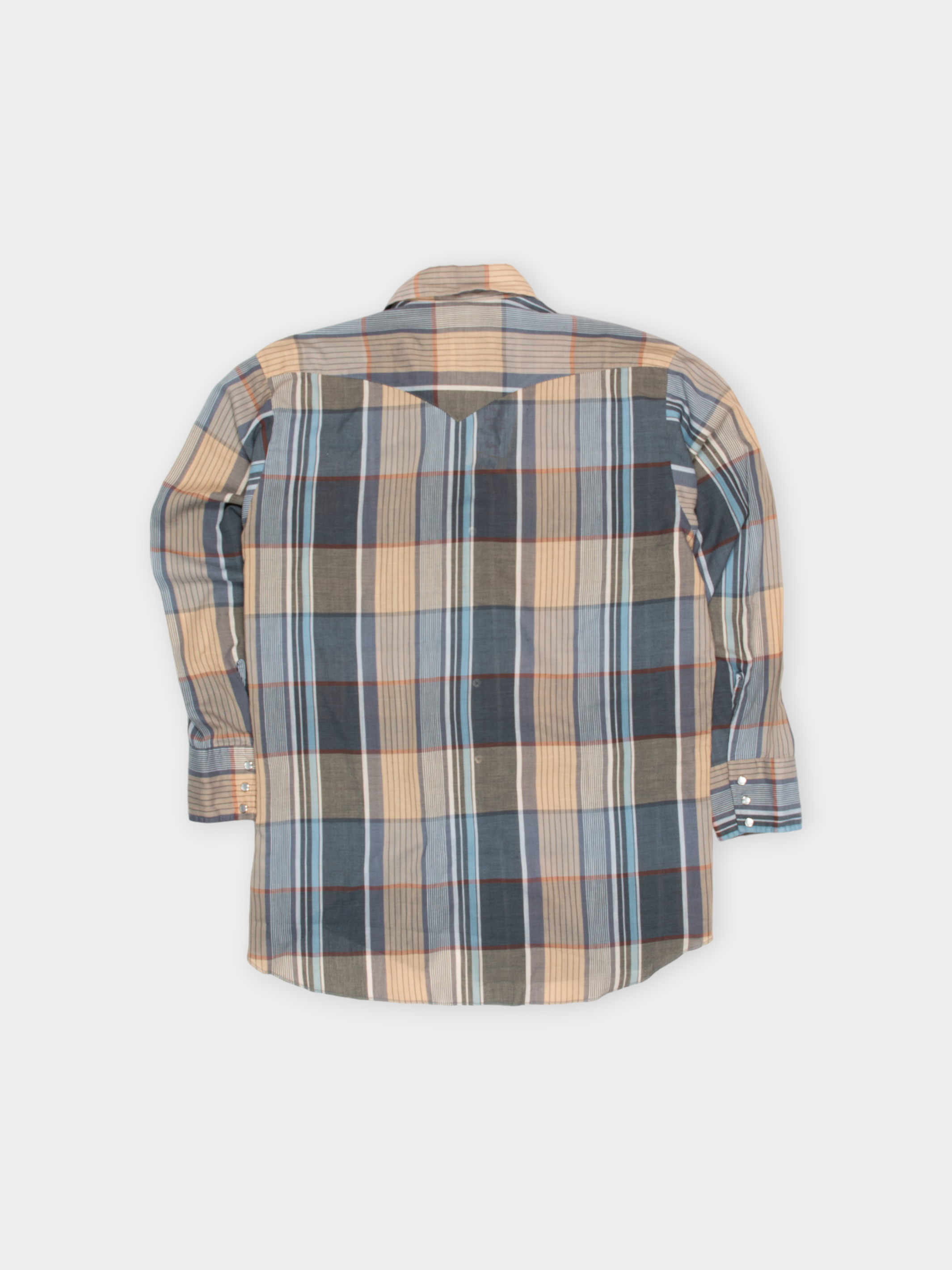 90s Unbranded Multi Plaid Western Shirt XL - The Thrift