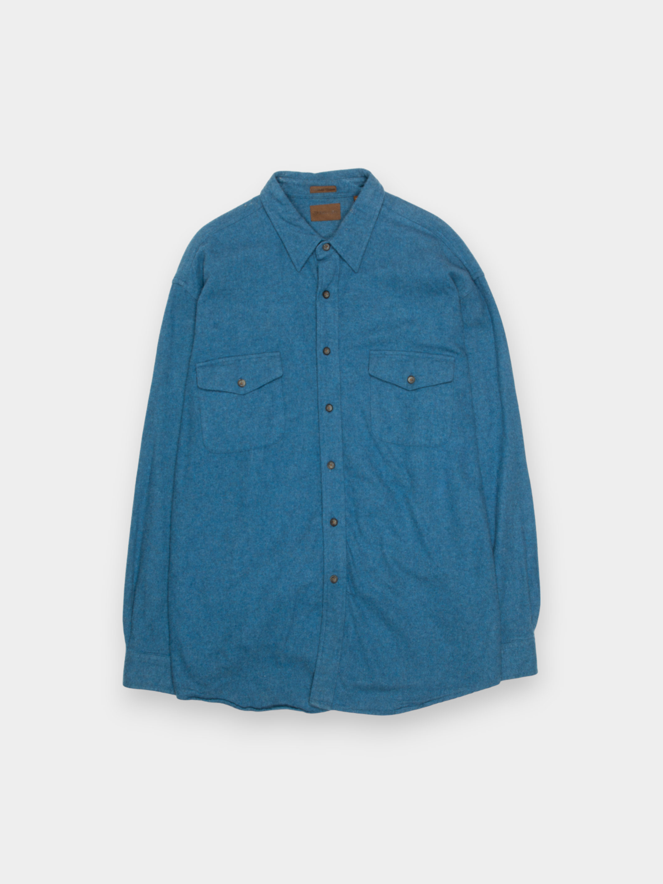 90s St Johns Bay Blue Chamois Cloth Shirt XL - The Thrift