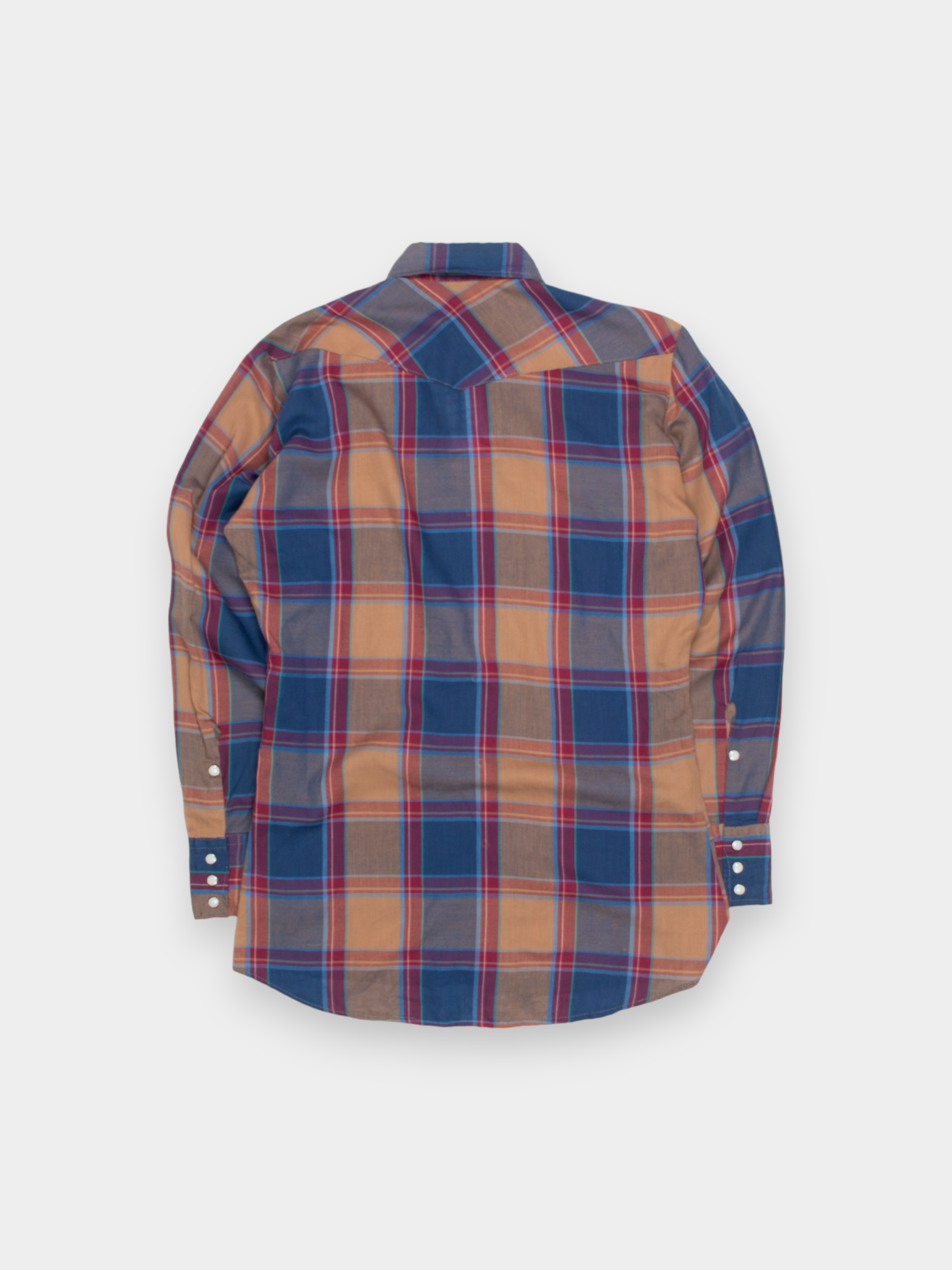 90s Saddle King Western Plaid Shirt M - The Thrift