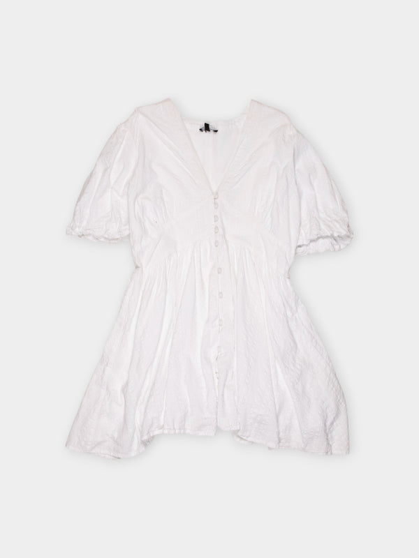 Modern Nobody's Child White Cotton Dress UK 10