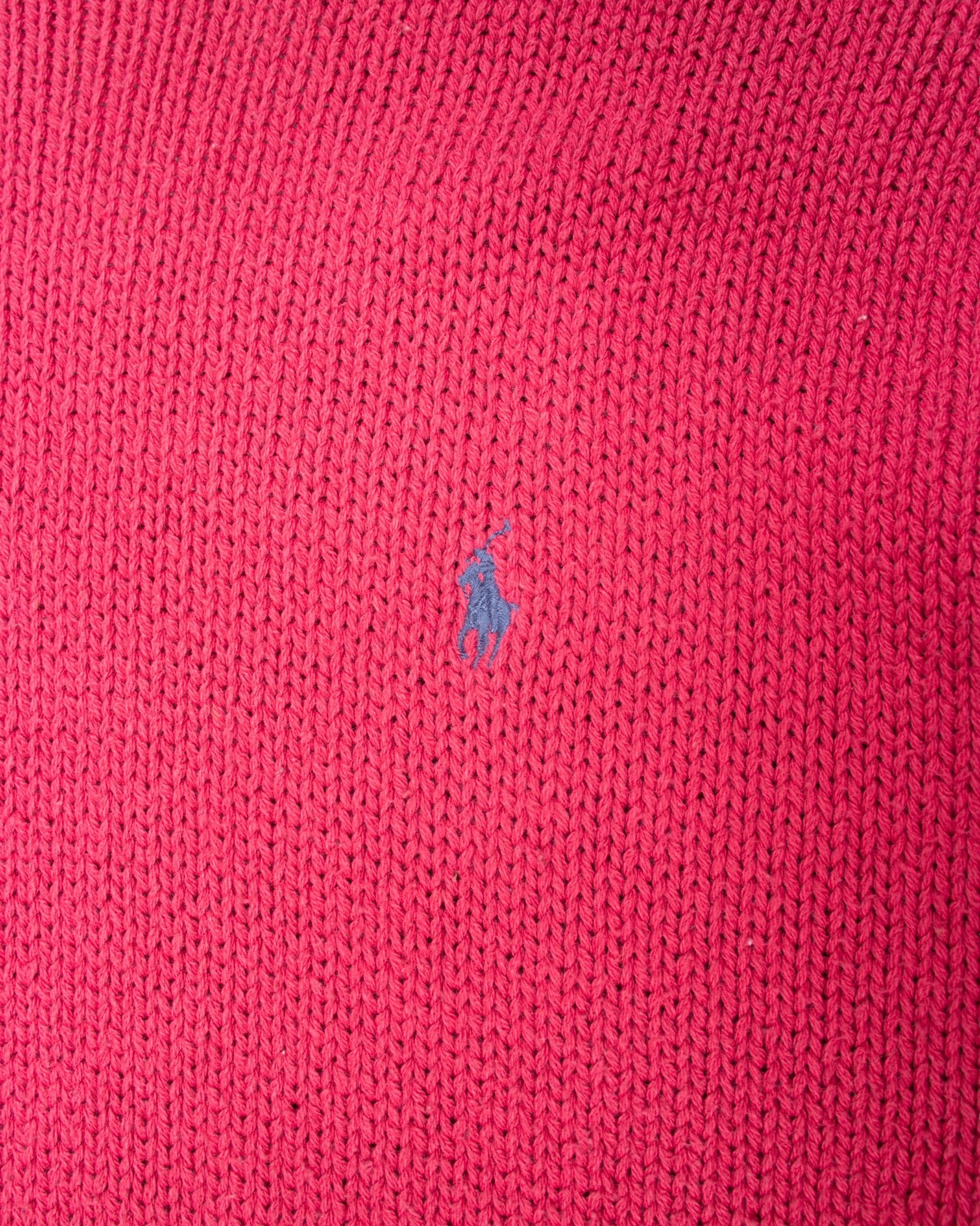 Polo Ralph Lauren Pink Cotton Sweater M - The Thrift