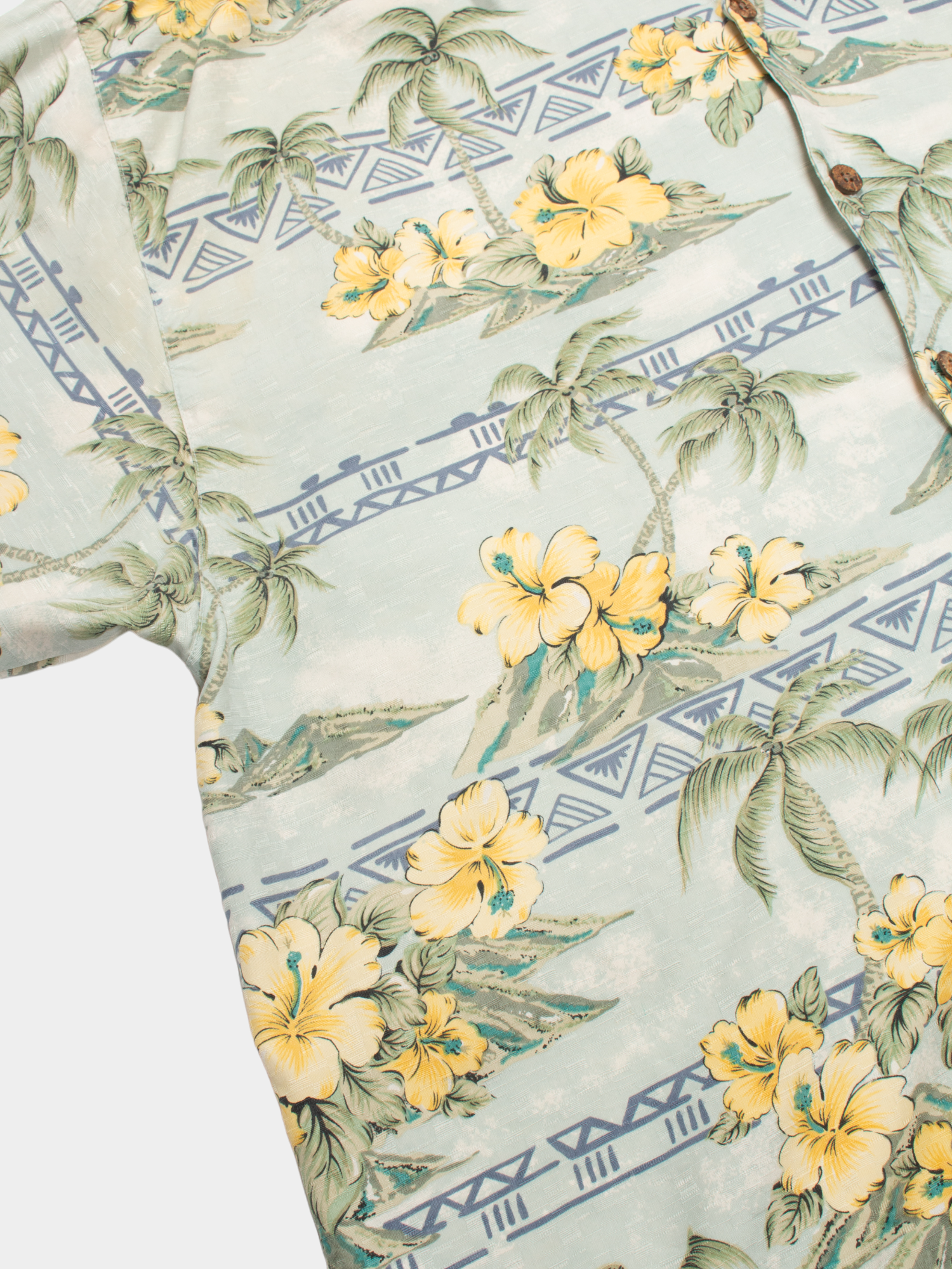 00s Tommy Bahama Flower Print Silk Hawaiian Shirt XL - The Thrift
