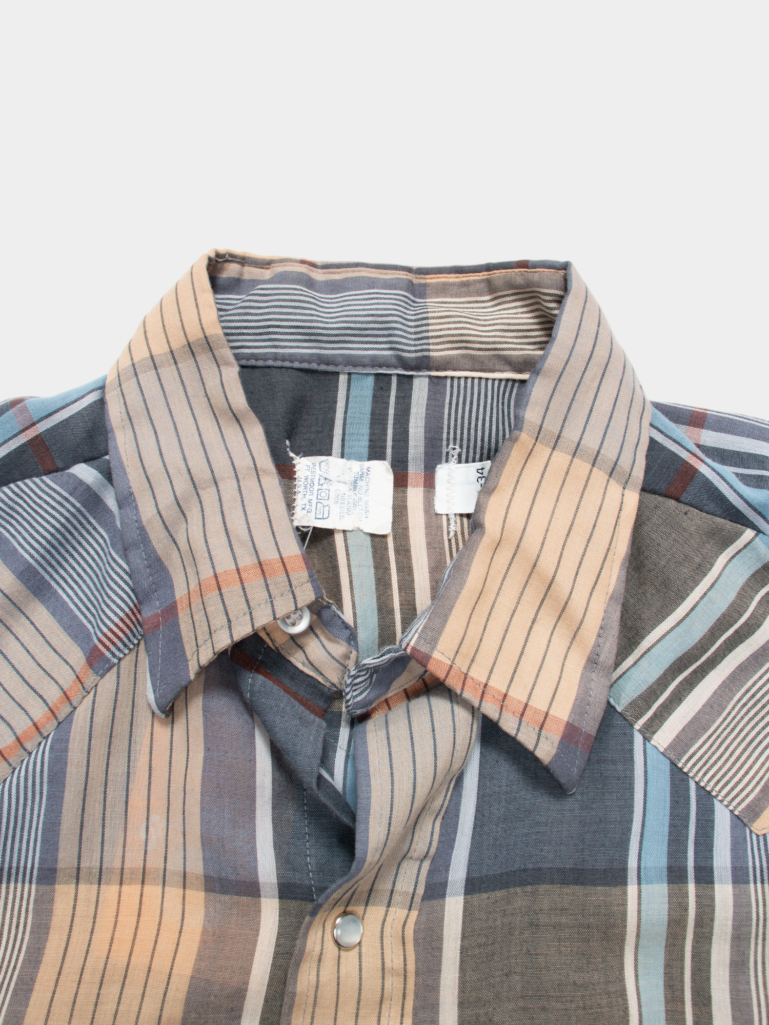 90s Unbranded Multi Plaid Western Shirt XL - The Thrift
