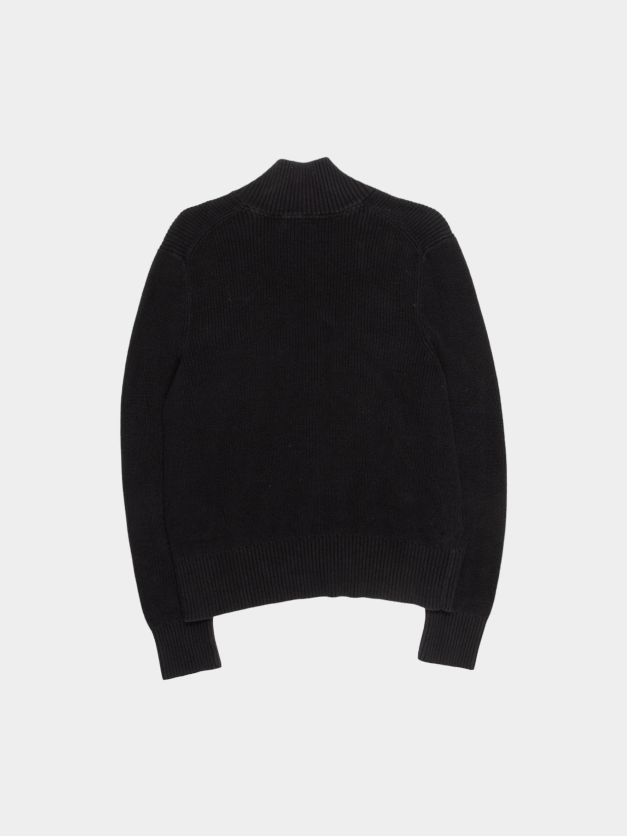 00s Tommy Hilfiger Black Knit Cardigan XL - The Thrift