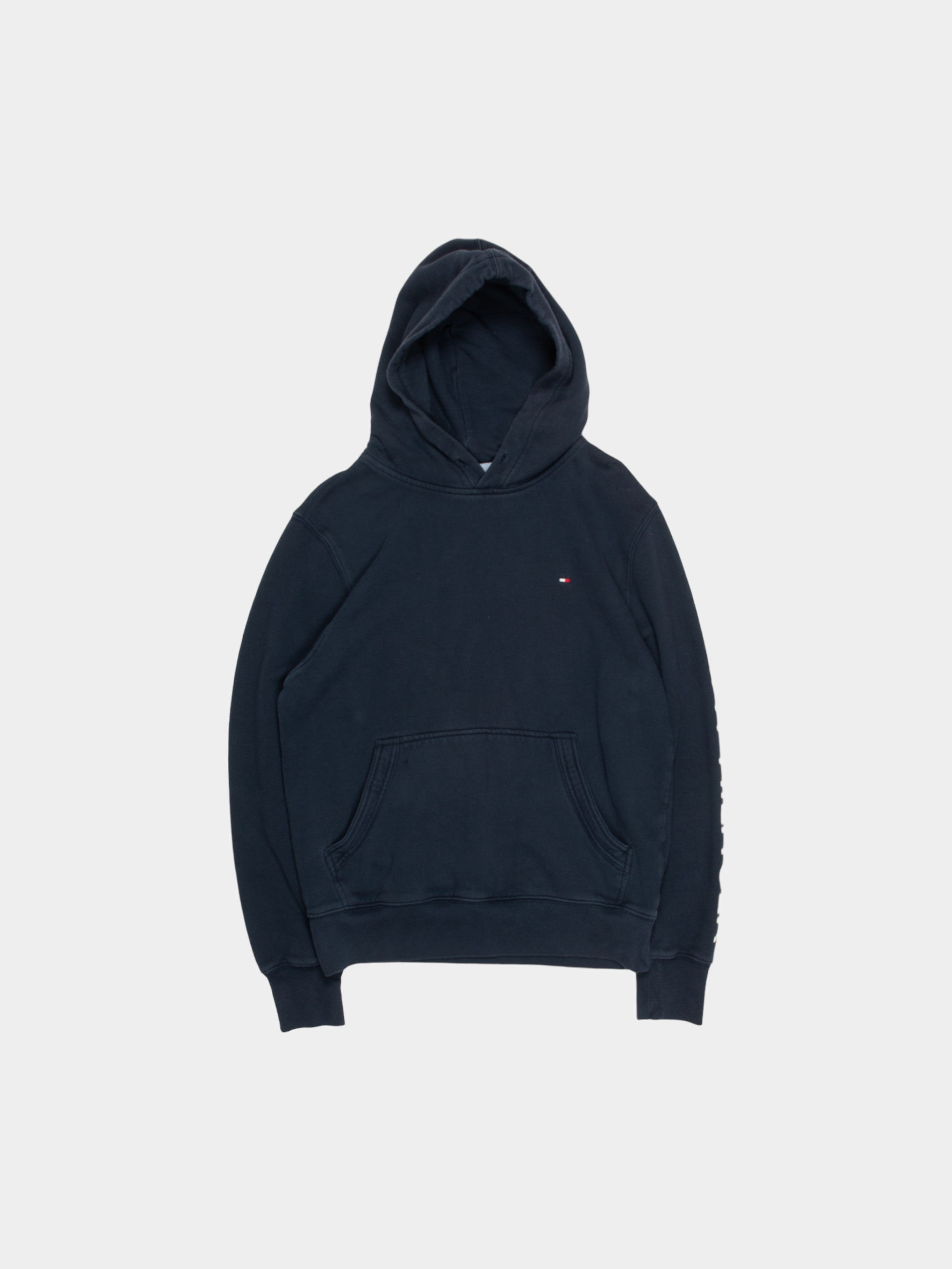 Modern Tommy Hilfiger Navy Cotton Hoodie M - The Thrift