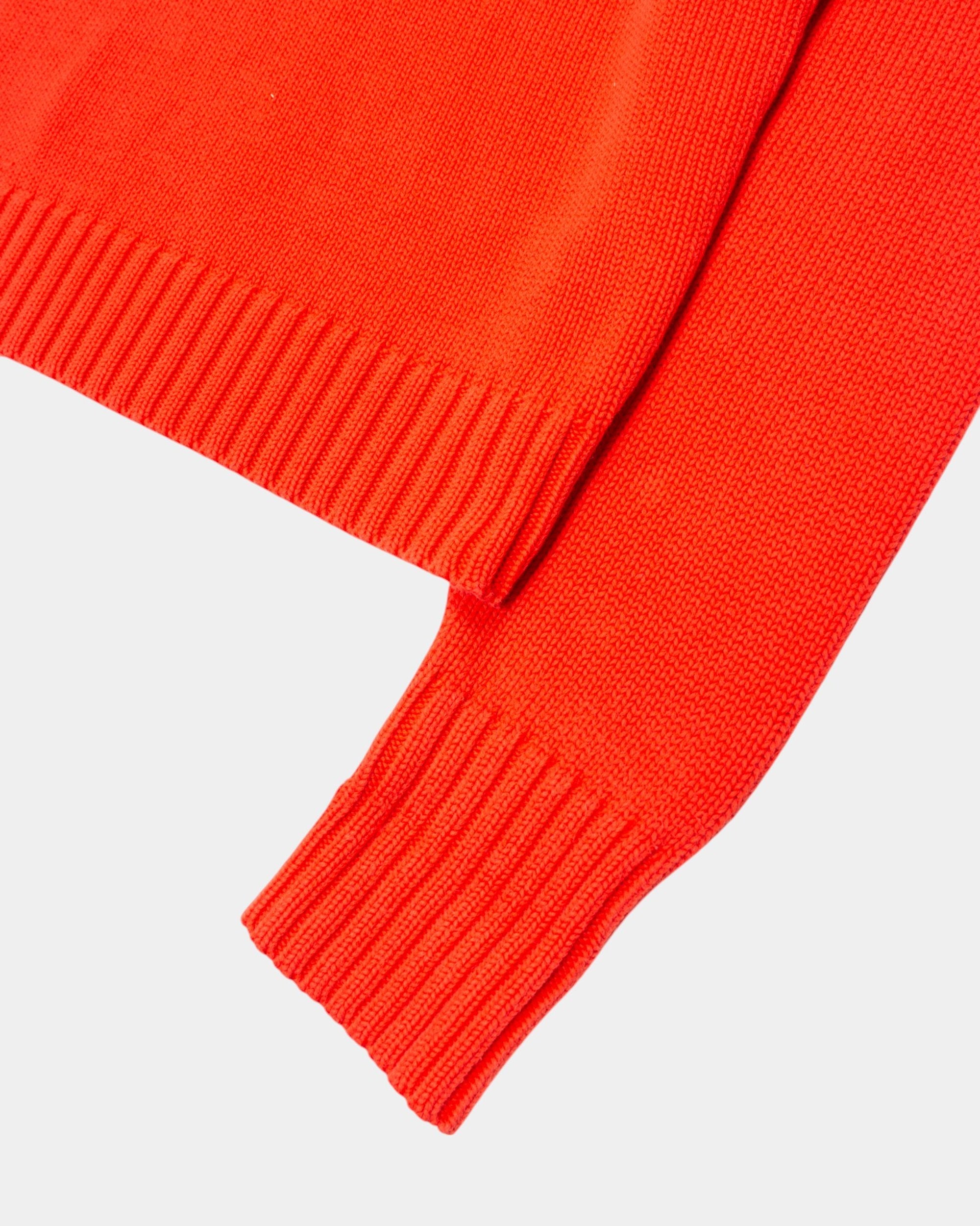 90s Polo Ralph Lauren Orange Cotton Knit S - The Thrift