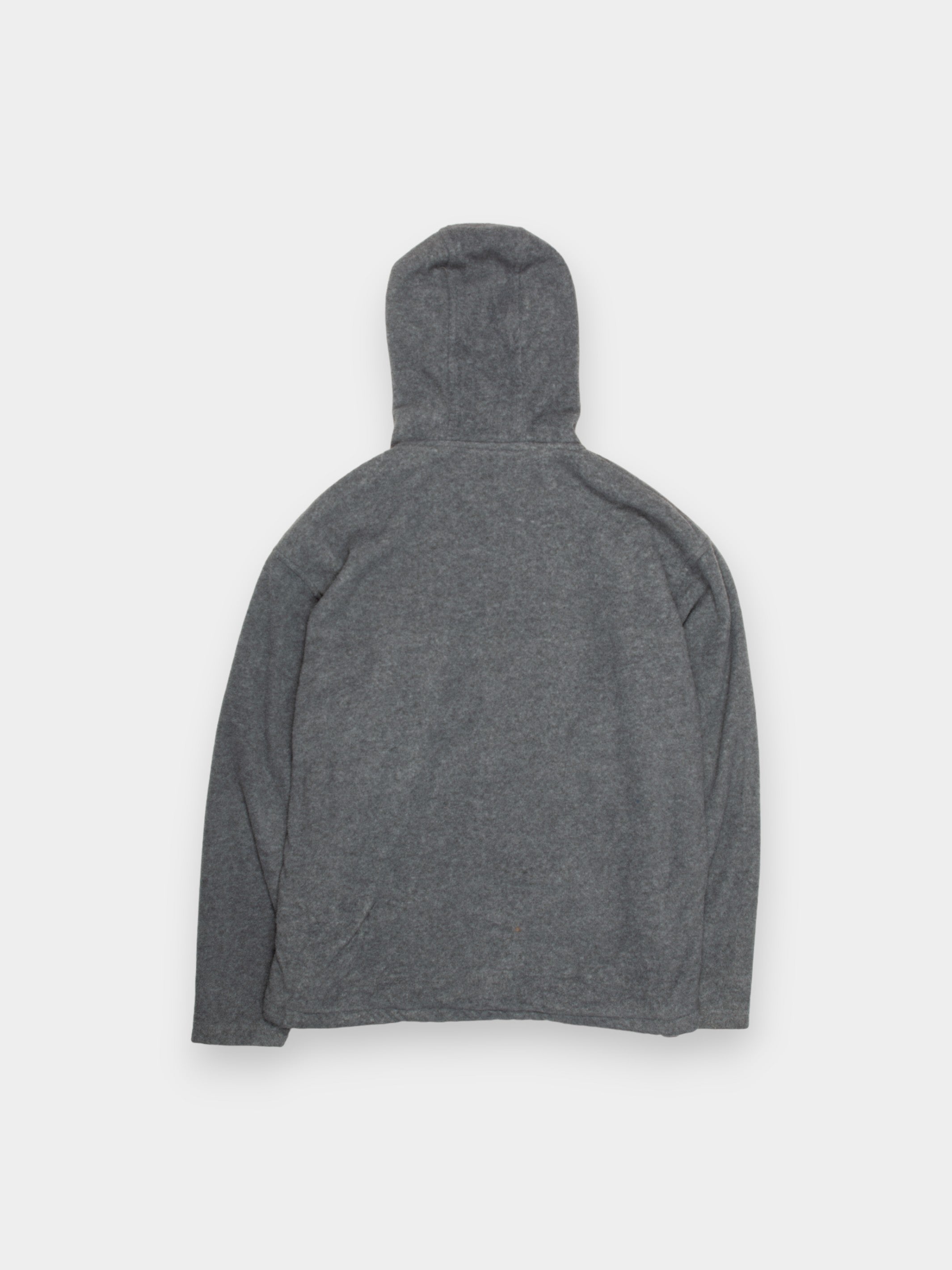 00s Champion Grey Fleece Zip Hoodie L - The Thrift