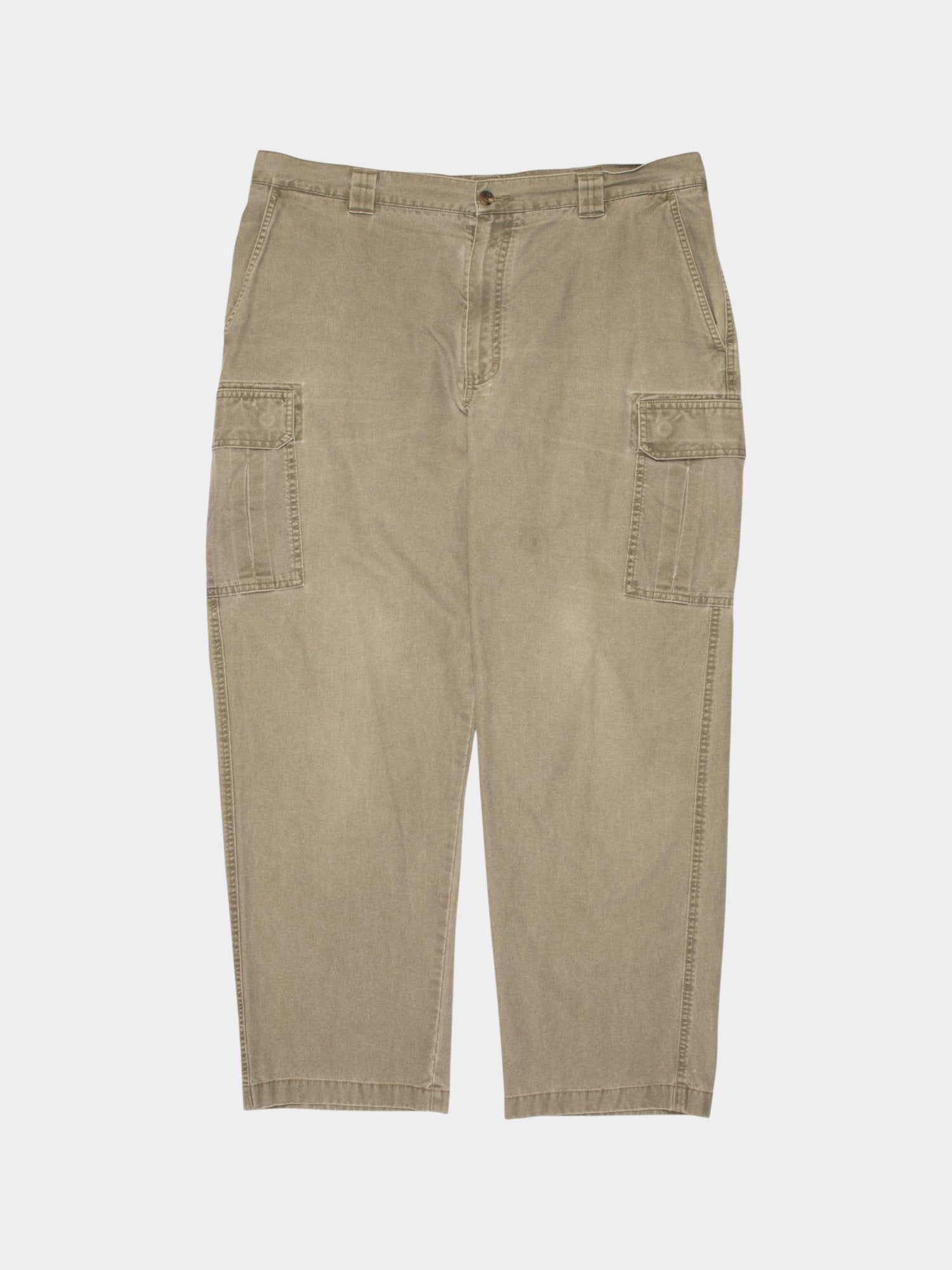 Y2K L.L. Bean Beige Cargo Pants 38W 28L - The Thrift